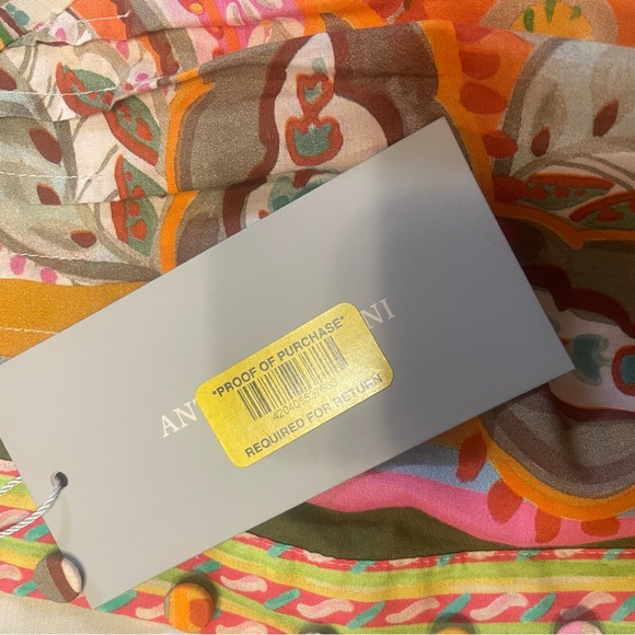 NWT Antonio Melani Brynn Pink Scarf Floral Mock Neck Dress Size 4 - Picture 5 of 6